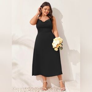 Chic Black Midi Dress